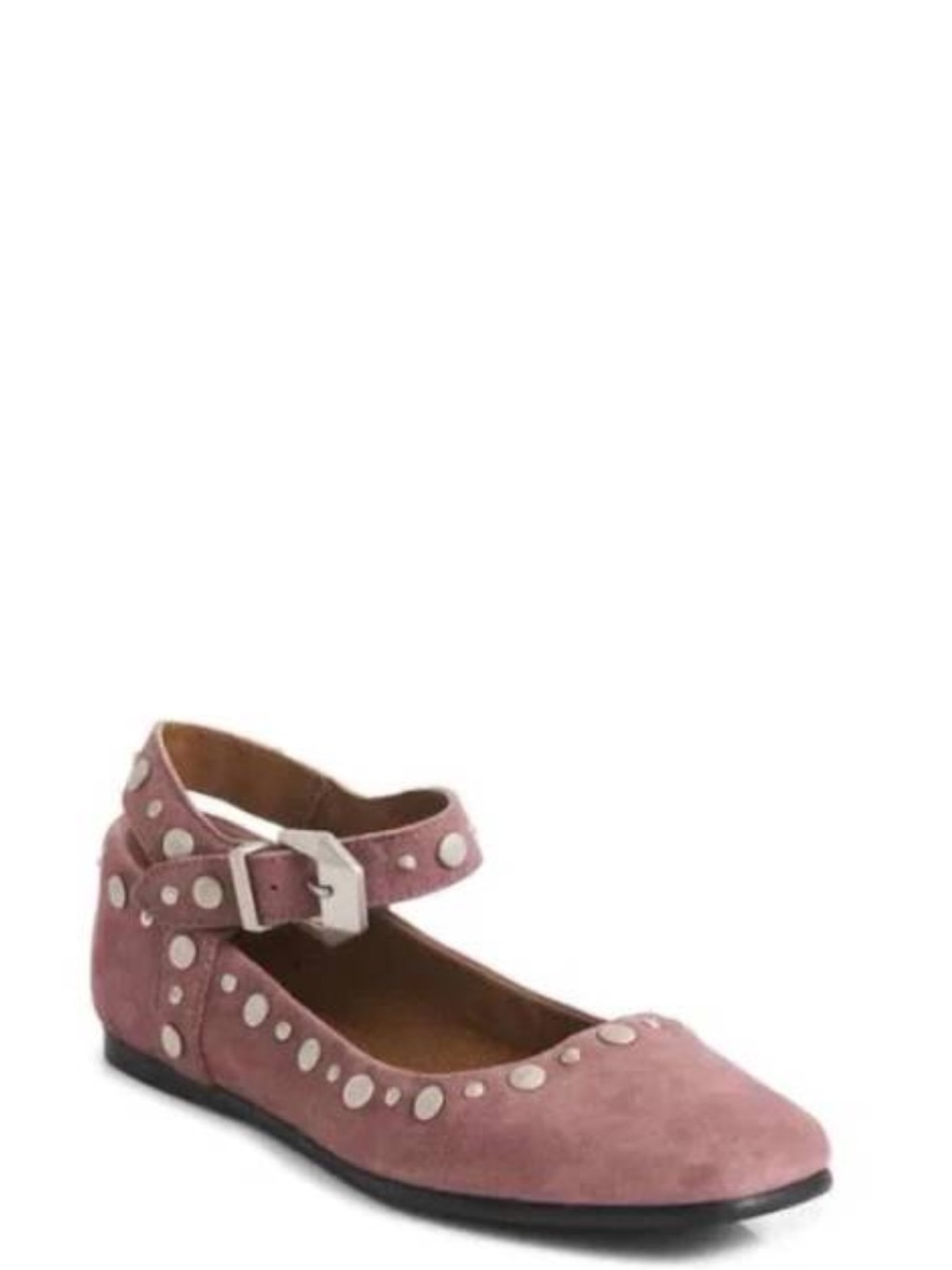 Free People NWT Mauve Studded Mystic Mary Jane Ballet Flat